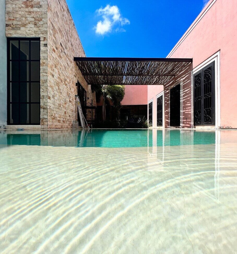 Palacio Nube aerial pool view